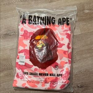 Bape Pink and Red Lightweight Jacket